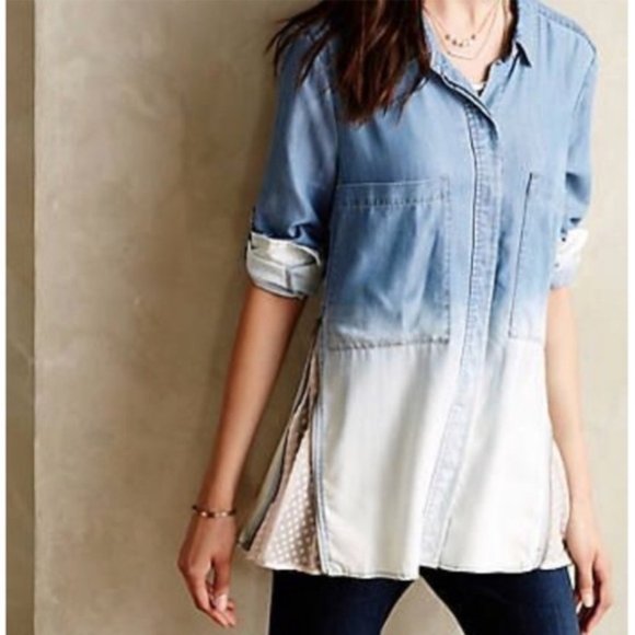 Holding Horses Ombré Chambray Shirt - Picture 9 of 9